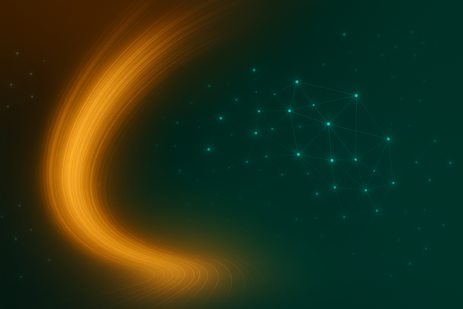 Abstract XCAI visualization representing key industries: automotive, retail, real-estate, luxury and devices